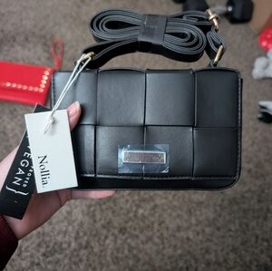 3/$20 Black Vegan Leather Crossbody Bag